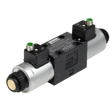 Rozdzielacz D1VW 8W - suwak 008C (3 poz.), NBR, złącze EN 175301-803 (NG06, CETOP 03) D1VW008CNJWL