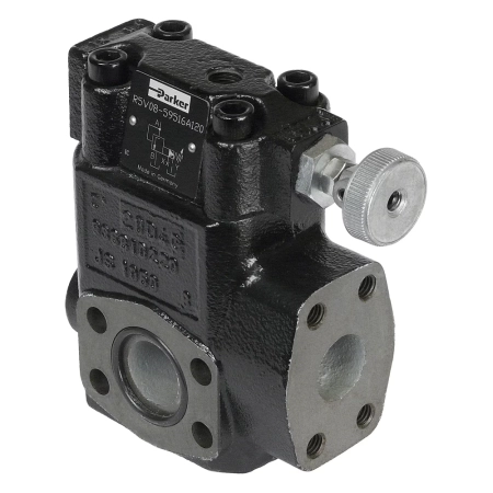 Zawór nadmiarowy prop. R5V*P2 - 210 bar, kołpak, 12 VDC (SAE 1 1/4, SAE62) R5V10-69336P2G0RA1152