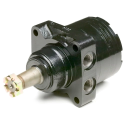 Silnik gerotorowy Torqmotor TL 238 cm³/obr - mocowanie kołowe, nakrętka koronowa, malowany na czarno TL0240US080AAAF